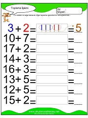 Toplama işlemi yaprak test